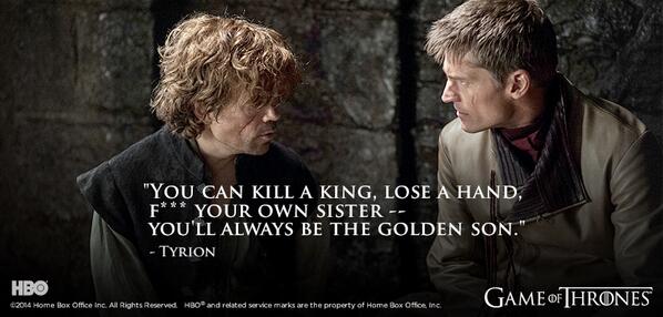 GameOfThrones's tweet photo. "Careful. I'm the last friend you've got." #Mockingbird #GameofThrones http://t.co/XMfCPFk42X