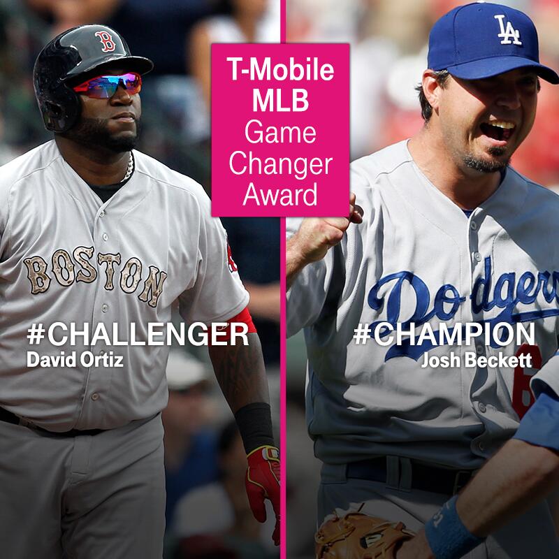 MLB on Twitter "Ortiz vs Beckett Who was the TMobile MLB GameChanger? Reply Challenger or