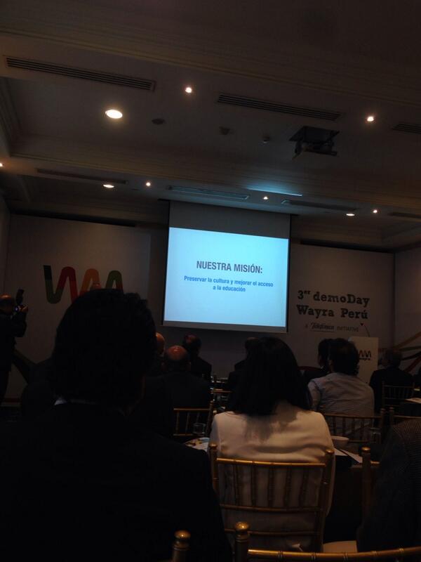 p_cavassa's tweet photo. Empezó el 3er demoDay Wayra Perú. Suerte a todos los emprendedores! http://t.co/awaaE9Nnk8