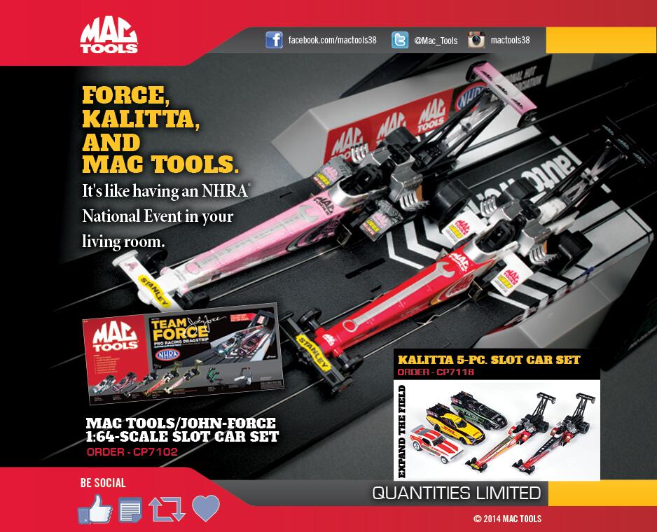 mac tools slot car set