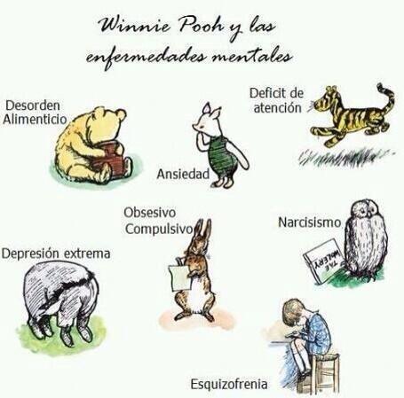 MejoresTwits's tweet photo. ¿Sabías que los personajes de Winnie Pooh representan desórdenes mentales? http://t.co/F6w0mBEPSF
