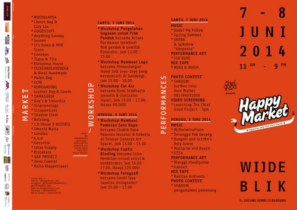 GANIATI's tweet photo. save the date 7-8 Juni'14 #HappyMarketBDG cc @wanggihoed @ukeba_ @etzazazu @GANIATI @furRuhe @Mustacheand can't wait! http://t.co/R1UuZW5hGN