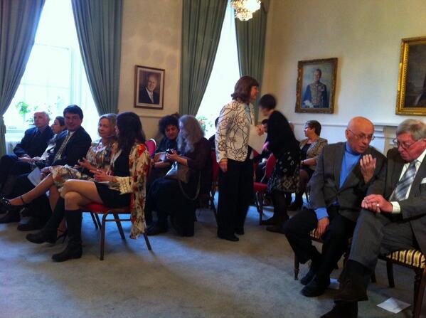 cbcsalima's tweet photo. Room is filling up @WANL book awards finalists incl. Lisa Moore Ed kavanagh and Russell Wangersky http://t.co/O7TWRqlASU
