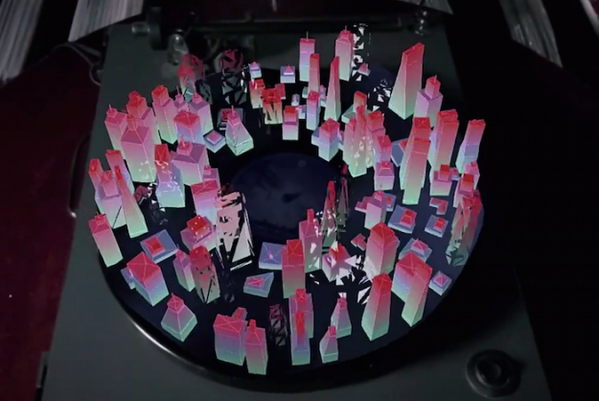 Augmented reality city grows on Brian Eno's new vinyl record as it spins: bit.ly/1nvn5GK