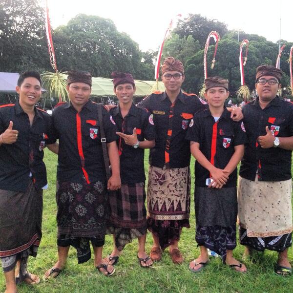 Undangan acara HUT KODAM 9 UDAYANA tadi sore di lapangan puputan.