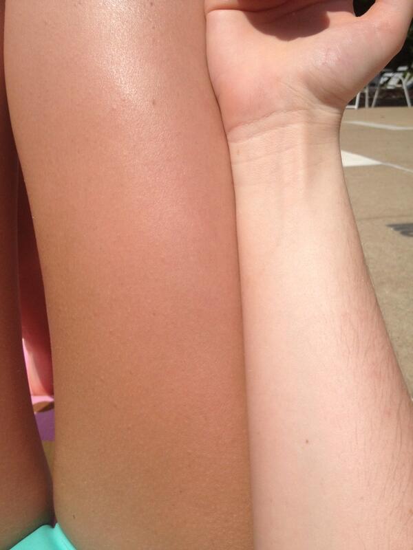 Why do my legs tan faster then my arm??