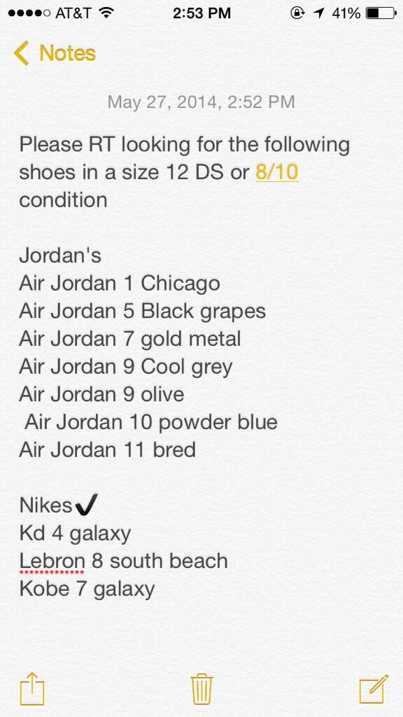 sellmykicks's tweet photo. Please RT @iNeedKicks http://t.co/9h0t0l5eOl