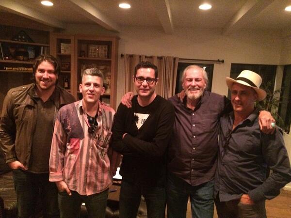 PrivateerEnt's tweet photo. With @SilverSail_Ent @ChipBakerFilms and western legend #RobertWoods (Tanner, Danny, Cesar, Robert, Crispain) #6BTH http://t.co/YZCjzedWnA