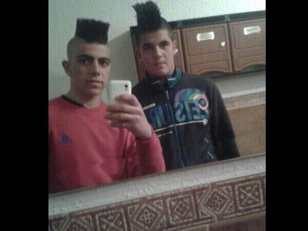 Einstein y Gauss, en un descanso de clase.