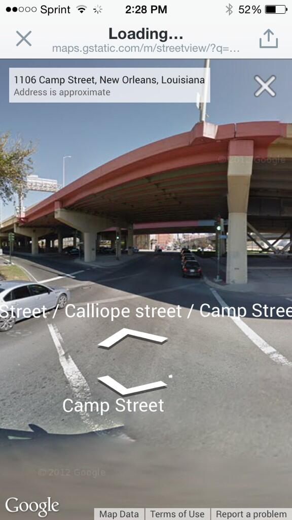 Lengsfield's tweet photo. @nolacampanella  do you know why the bridge is painted maroon at camp calliope &amp; green @ st. Charles? http://t.co/W1WNEFHFJM