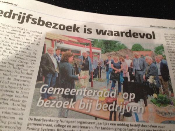 Uitgelicht door de <a href="/huisaanhuis/">Huis aan Huis</a> #waardevolbezoek <a href="/gem_nunspeet/">Gemeente Nunspeet</a> deelnemers bedankt