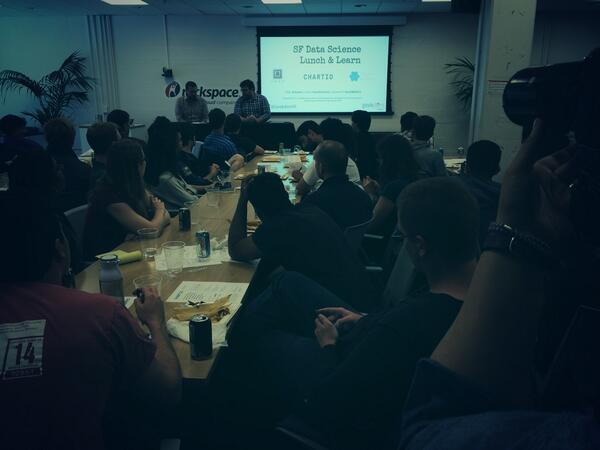 StartupsSF's tweet image. Packed house for #sfdatascience lunch&amp;amp;learn w/ @novakkm at @uber super smart talk! thx @chartio @ZipfianAcademy