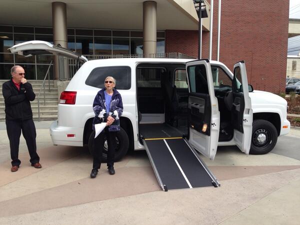The new #fortsask MV1 handi Van has arrived !!!! Thank you for community support