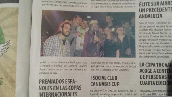 Resinclub's tweet image. 1 premio extracción canatonic 3 premio con diéseltonic en la High times 2013 Ámsterdam gracias a todos por este sueño