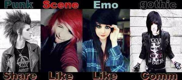 SlendermanRob's tweet image. bored and punk/scene/emo/goths out there?  via @geekchatapp