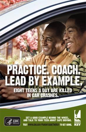 MBDALA's tweet image. Practice. Coach. Lead by Example. Parents are the Key to Safe Teen Drivers. via @CDCgov