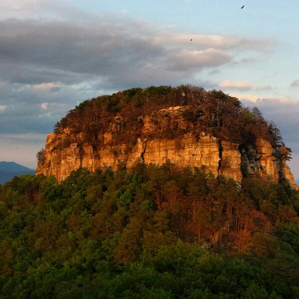 Hiked Pilot Mtn. In NC.  <a href="/LindseyStirling/">Lindsey Stirling</a> was the perfect soundtrack for 2400ft.