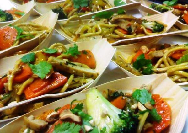 #vegan. Nature at its best. Spicy tofu noodle salad packed with fresh veggies &amp; cashew nuts.