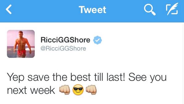 beccalloydhorne's tweet photo. About time @RicciGGShore http://t.co/c9gBbRdFWC