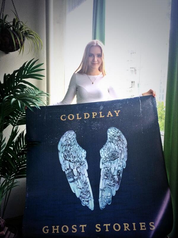 iirisem's tweet photo. @coldplay I got today my own huuuuge #GSposter !!! :) I love the poster and the album so much! http://t.co/I6YvOBkUGY