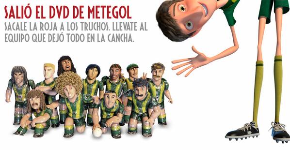 ¡Ya salió el DVD! ¡Sacale roja a los truchos y llevate al equipo que dejó todo en la cancha! tienda.metegolpelicula.com