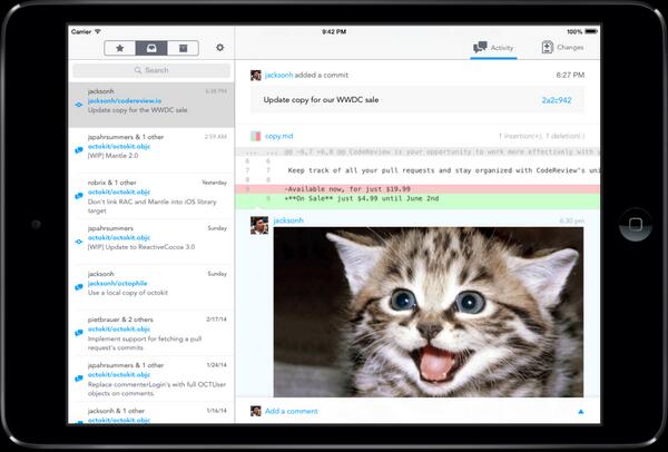 jacksonh's tweet image. Packing for WWDC? Don't forget your code. Huge @codereviewapp sale. Just $4.99 till June 2nd. itunes.apple.com/us/app/coderev…