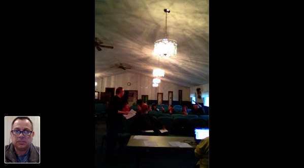 cameronGprice's tweet image. In Bangor for my father-in-law&apos;s cancer surgery.  Chaired our church business meeting via FaceTime. #ThankfulForTech