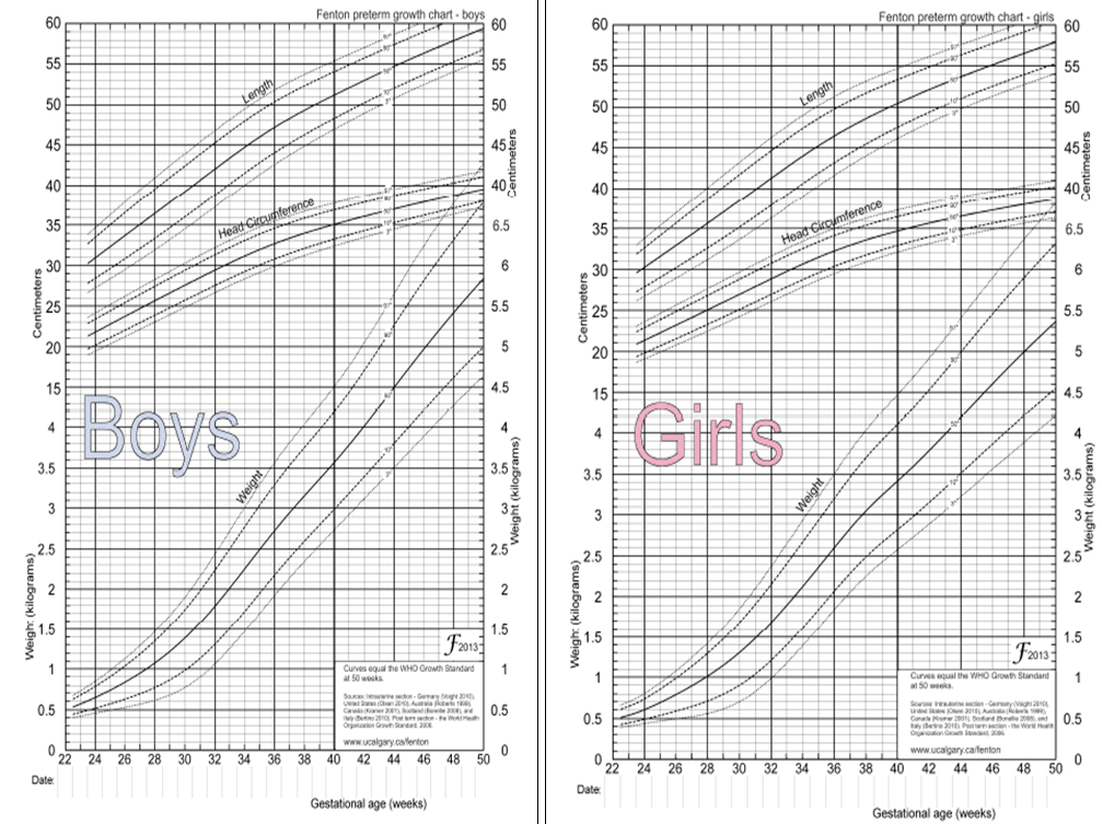 Fenton Growth Chart