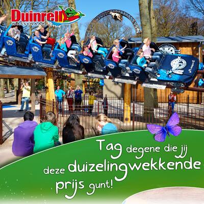 Doe je al mee? Vrijdag verloten wij een dagje <a href="/Duinrell/">Duinrell</a> voor jouw en een ander gezin! Like bit.ly/Duinrell- +RT