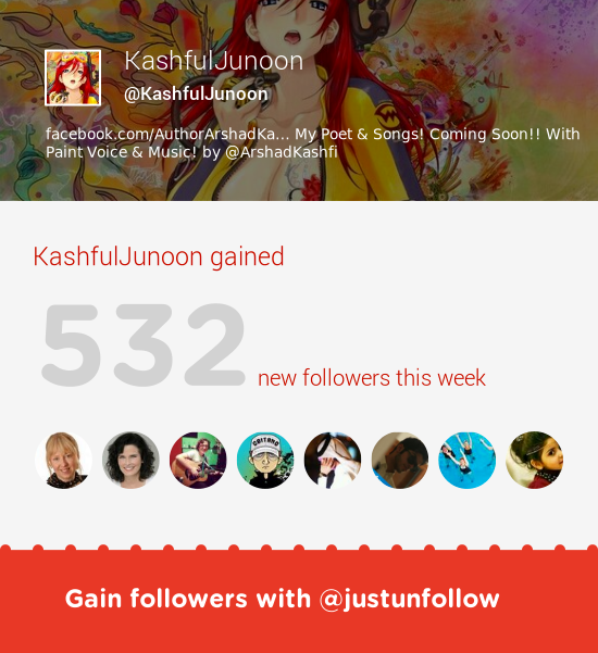 KashfulJunoon (@kashfuljunoon) on Twitter photo Fab tweeps @ArtWithDesign <a href="/DrJennifer/">Dr, Jennifer Preston, MD.</a> @popesbeats & more followed me. Grow with justunfollow.com/?r=twp Fab tweeps @ArtWithDesign <a href="/DrJennifer/">Dr, Jennifer Preston, MD.</a> @popesbeats & more followed me. Grow with justunfollow.com/?r=twp