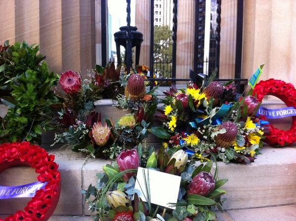 #IndigenousVeteran'sDay military service over at Anzac Square. My report after 2 on @612live