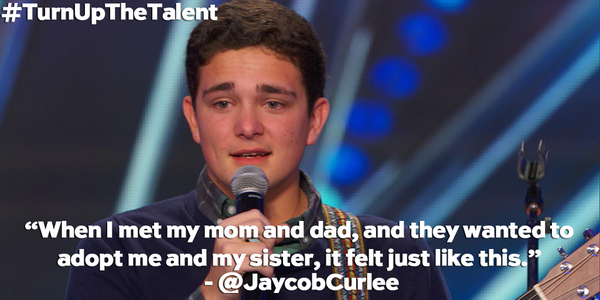 We love you, <a href="/JaycobCurlee/">Jaycob Curlee</a>! Welcome to the #AGT family! #JaycobCurlee youtu.be/DHs0mb3jklY
