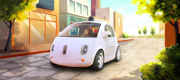 Google's tweet image. The next stop on the road to a self-driving car goo.gl/0YMiVq