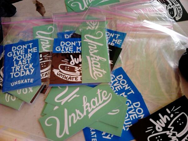 Want these Stickers?? Yes,brand new Unskate stickers is purchase for only 7K (3stickers).. Support the movement! ””