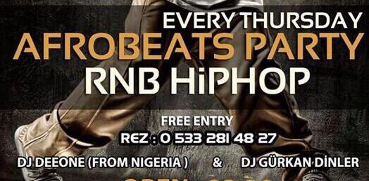This Thursday Afrobeats RnB Hıp Hop Party RETRO !