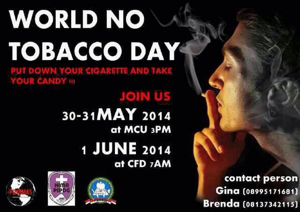 JOIN US! World No Tobacco Day! cc. <a href="/PSMKGI/">P S M K G I</a>