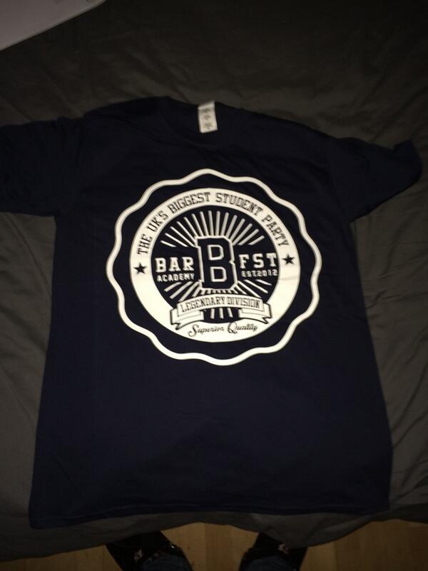 DilemmaPoet's tweet photo. Got one barfest tee left, first come first serve. DM your offers. http://t.co/bg7LRVOVTs