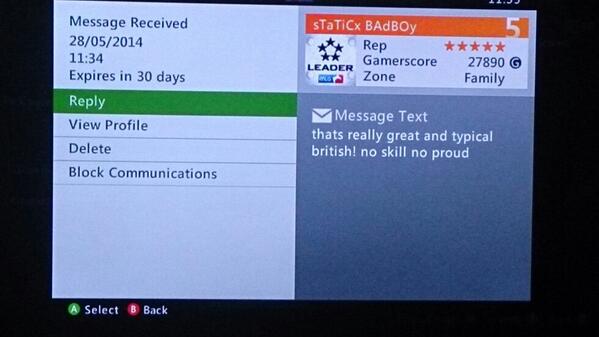 Staticx badboy ain't too happy