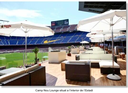 marcosperiodico's tweet photo. Mientras el Barça rejuvenece su plantilla en el proyecto Luis Enrique se puede comer y beber en el 'Camp Nou Lounge' http://t.co/pwR28qfzoU