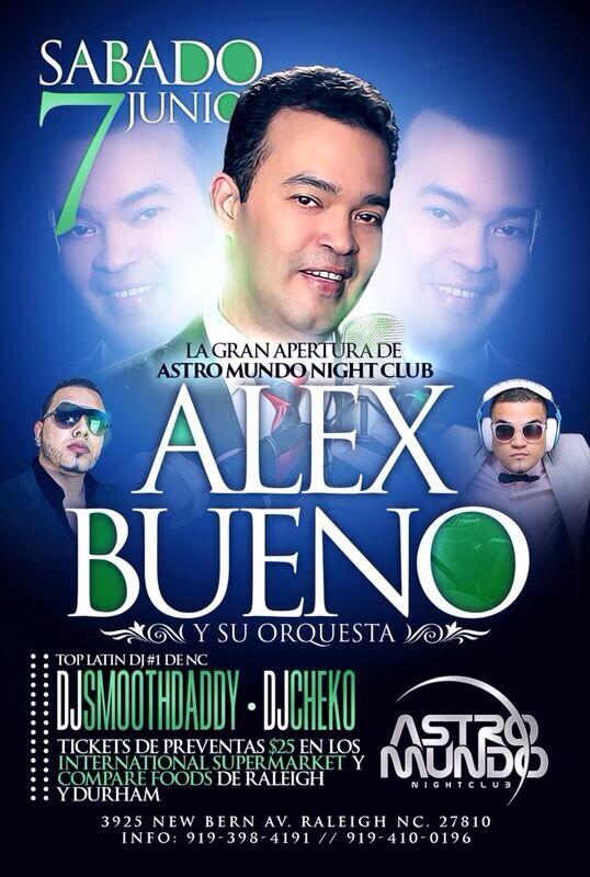 DJSMOOTHDADDY's tweet photo. @AlexBuenoRD en CONCIERTO sabado 7 de junio en la gran apertura de astromundo night club ! http://t.co/t0DC6wwuqU