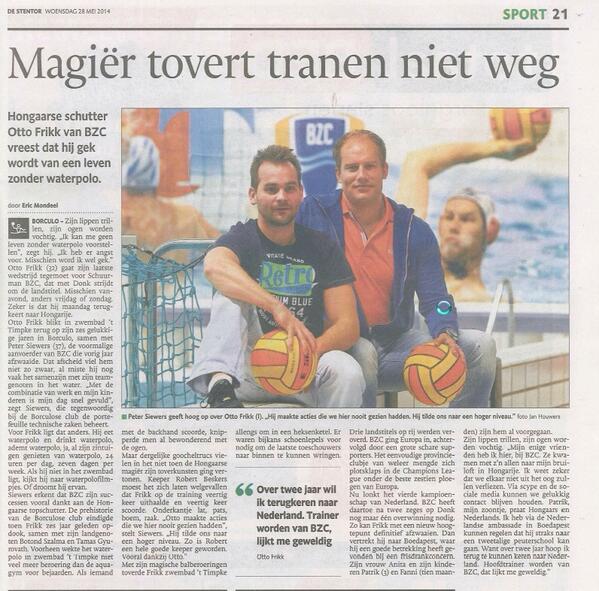 Kiki_Reinders's tweet photo. Wauw ontroerend artikel! #otto #waterpolo #schuurmanbzc http://t.co/nEGeXihWPT