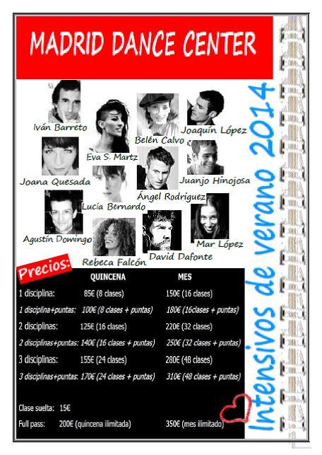 MdrdDanceCenter's tweet photo. INTENSIVOS DE VERANO EN MDC!!!! http://t.co/M4ssLMkZtd