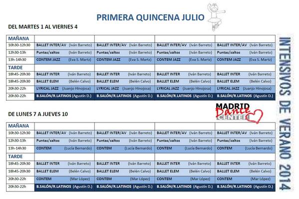 MdrdDanceCenter's tweet photo. PRIMERA QUINCENA DE JULIO - INTENSIVOS DE VERANO MADRID @MdrdDanceCenter http://t.co/rMBIlkbCg4