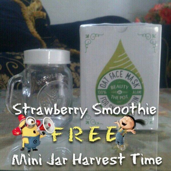 cumpenshop's tweet photo. Facemask 100% alami lg promo free mini harvest u/ var. Straw.Smoothie, buruan diorder *mumpung masih ready say http://t.co/ux1tGlGY6W
