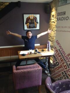 If you're in #Holmfirth pop &amp; see <a href="/wesbutters/">Wes Butters</a> at Brambles Bar &amp; Cafe for the <a href="/bbcleeds/">BBC Leeds</a> #TdF Pre-Tour Tour LIVE 9-12