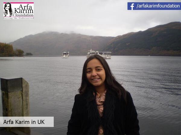 ArfaKarimFdn's tweet photo. | Remembering Arfa Karim |   #ArfaKarim at her #UK visit #Pakistan http://t.co/FQVuC1ooMV