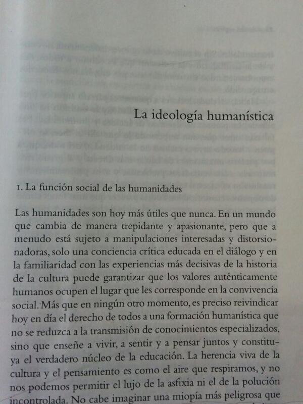 raimundherder's tweet photo. "Las #humanidades son hoy más útiles que nunca" Antonio Valdecantos, en El saldo del espíritu. #cultura http://t.co/wlUAF6RwYD