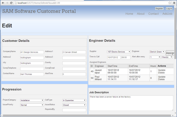 SAMSoftwareUK's tweet image. Zachary is working on SAM Customer Portal and Paul is on holiday