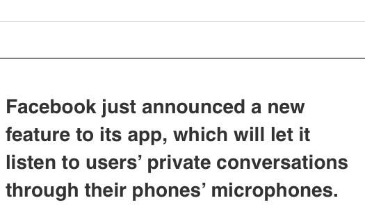 charnethompson3's tweet photo. Facebook further infringing on privacy right for profits from advertisers to gain incite into consumers preferences.🙀 http://t.co/puneCI45d8
