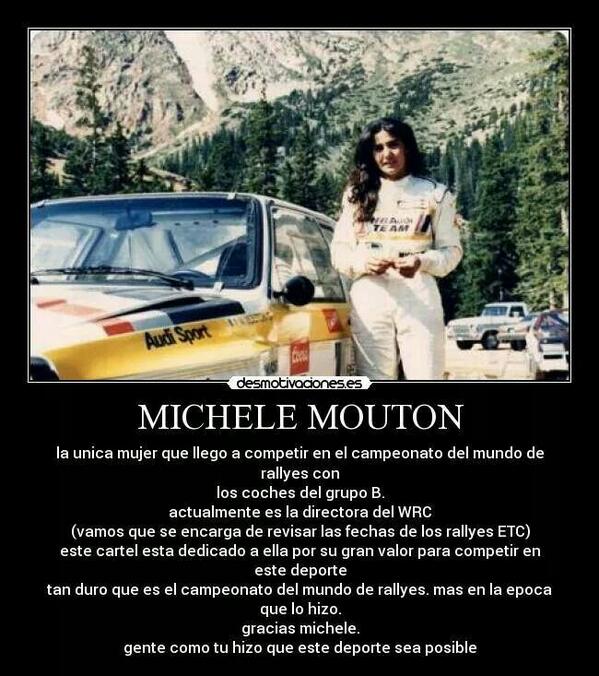 TamburelloF1's tweet photo. Michele Mouton..... http://t.co/uxjvgicSfg
